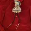 Zuni Amos Pooacha Signed Sterling Silver Comanche Dancer Bolo Tie With Tips - Image 4