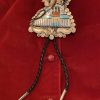 Zuni Amos Pooacha Signed Sterling Silver Comanche Dancer Bolo Tie With Tips - Image 5