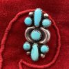 Zuni Julie Ondelacy Lahi Signed Sterling Silver Inlaid Turquoise Cluster Pin Pendant/ - Image 3