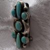 Zuni Julie Ondelacy Lahi Signed Sterling Silver Inlaid Turquoise Cluster Pin Pendant/ - Image 4
