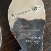 Zuni Eldred Martinez Signed Sterling Silver Inlaid Corn Maiden Pin Pendant - Image 3