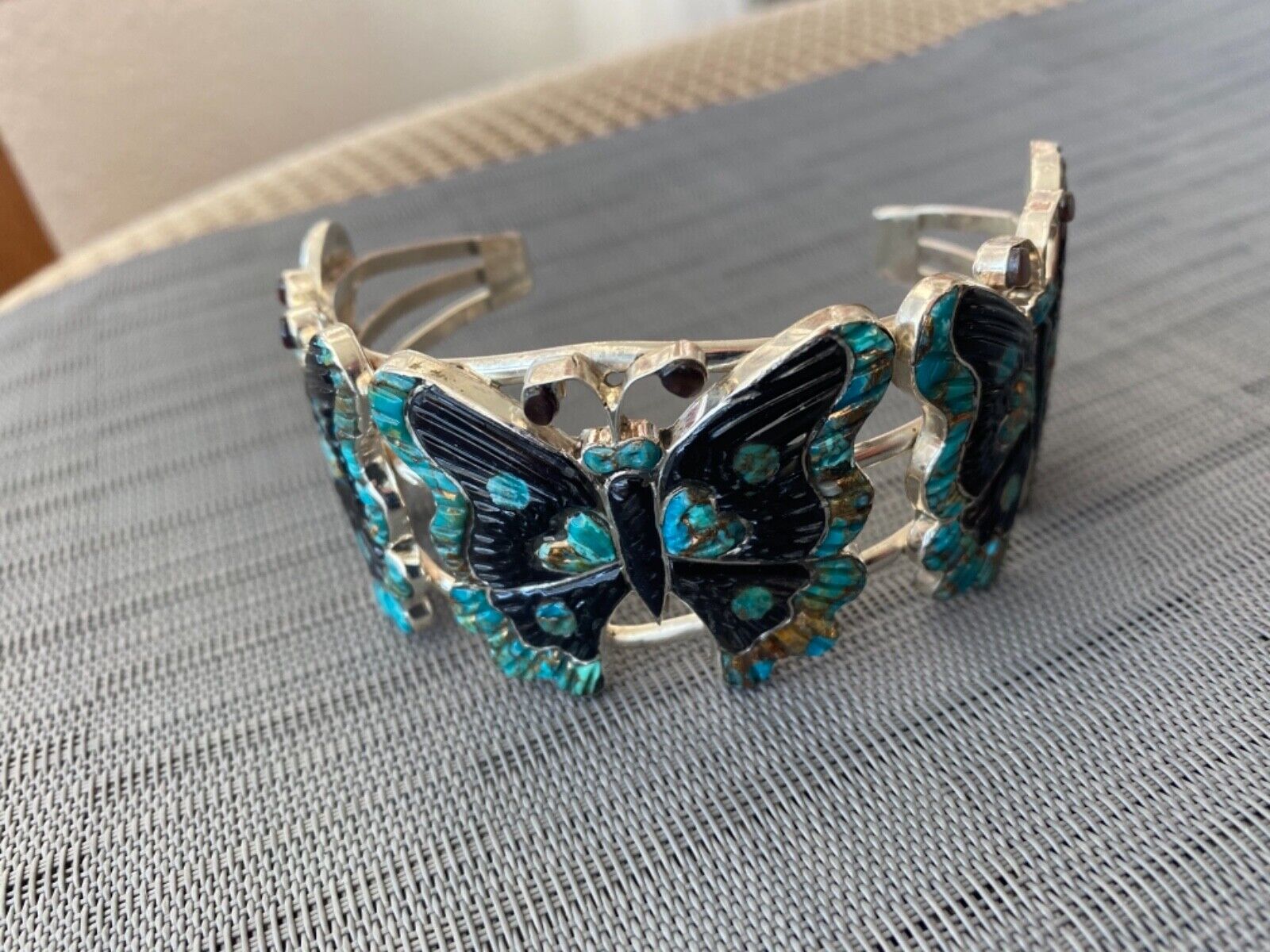 Zuni Turquoise Butterfly Bracelet