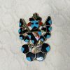 Zuni Allison Dishta Signed Sterling Silver Knifewing Pin Pendant/
