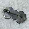 Zuni Julie Ondelacy Lahi Signed Sterling Silver Inlaid Pink Shell Cluster Pin Pendant/ - Image 2