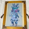 Zuni Theodore Edaakie Signed Corn Dancer Kachina Gouache on Paper Painting