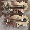 Zuni April Unkestine ACU Signed Sterling Turquoise Zuni Sunface Hair Barrette/ - Image 3