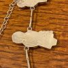 Zuni Joyce Waseta Signed Sterling Silver Turquoise Inlay Zuni Maiden Necklace/ - Image 4