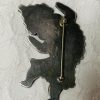 Vintage Exceptional Early Zuni Sterling Silver Expertly Inlaid Rainbowman Pin Brooch/ - Image 2