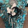 Zuni Dale Edaakie Sterling Silver Inlaid Bald Eagle Bolo Tie & Sterling Silver Tips/ - Image 3