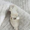 Zuni Eldred Martinez Signed Sterling Silver Inlaid Zuni Corn Maiden Size 7 Ring/ - Image 2