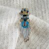 Zuni Eldred Martinez Signed Sterling Silver Inlaid Zuni Corn Maiden Size 7 Ring/