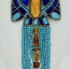 Zuni Jovanna Poblano Signed Beaded Turquoise Amber Lapis Lazuli Elaborate Thunderbird Necklace/ - Image 2