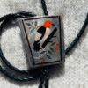 Zuni Vintage Dennis Edaakie Signed 1960s C-31 Sterling Silver Tortoise Shell Elaborate Bird Bolo Tie/ - Image 2