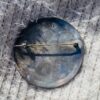 Zuni Vintage Dennis Edaakie Signed 1960s Sterling Silver Tortoise Shell Bird Flowers & Leaves Pin Brooch/ - Image 2